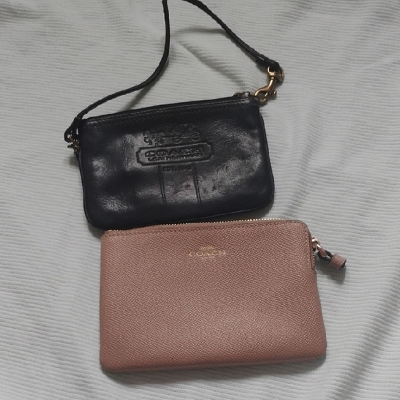 Coach Handbags - Coach Leather Wristlet Set Of 2